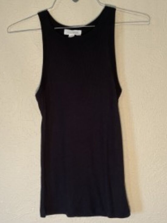 Treasure & Bond Tops - Treasure & Bond Black Ribbed Tank Top, Size M